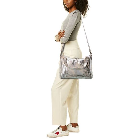 Frye Silver Satchel Bag. New with tags - Picture 4 of 6